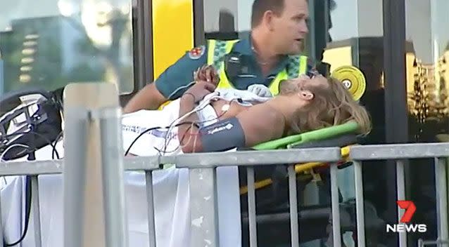 It was a rough end to a big night for a man who fell asleep on the tram tracks. Source: 7 News