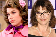 <p>The daughter of screenwriter Arnold Manoff, and Oscar- and Emmy-winning actress/director Lee Grant, Dinah Manoff played Marty Maraschino, the Pink Ladies biggest flirt. Following the success of <em>Grease</em>, and a yearlong stint on the ABC sitcom <em>Soap</em> in 1978, she went on to win a Tony Award for Best Performance by a Featured Actress in a Play in 1980 for Neil Simon's <em>I Ought to Be in Pictures</em>. She stayed busy for the rest of the '80s, starring in the film version of the play, as well as parts in <em>Ordinary People </em>(1980) and the horror movie <a href="https://ew.com/creative-work/childs-play/" rel="nofollow noopener" target="_blank" data-ylk="slk:Child's Play;elm:context_link;itc:0;sec:content-canvas" class="link "><em>Child's Play</em></a> (1988).</p> <p>In 1988, she booked the lead role of Carol Weston in the hit NBC spin-off of <a href="https://ew.com/creative-work/the-golden-girls/" rel="nofollow noopener" target="_blank" data-ylk="slk:The Golden Girls;elm:context_link;itc:0;sec:content-canvas" class="link "><em>The Golden Girls</em></a>, <em>Empty Nest. </em>She originally costarred on the sitcom alongside Richard Mulligan and Kristy McNichol, and was featured in every episode of its seven-season run.</p> <p>Manoff has three children with her second husband, Arthur Mortell. After her oldest son, Dashiell, tragically died in a car accident in 2017, she began teaching acting at the Purdy Corrections Center for Women in Gig Harbor, Wash., as a way to deal with her grief. In 2021, she released her first novel, <em>The Real True Hollywood Story of Jackie Gold,</em> through Star Alley Press.</p>