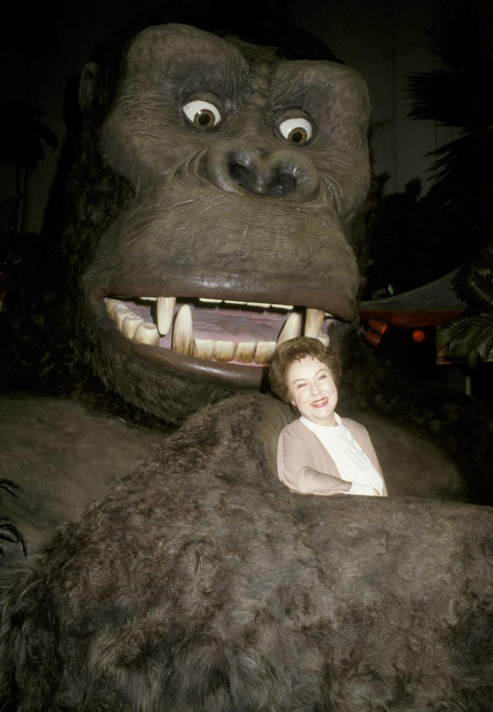 <div class="inline-image__caption"><p>Fay Wray and King Kong during 50th Anniversary of 'King Kong' at Mann's Chinese Theater in New York City, New York, United States. </p></div> <div class="inline-image__credit">Ron Galella/WireImage/Getty</div>