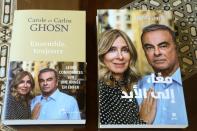 The latest book for Former Nissan Chairman Carlos Ghosn, that he co-authored with his wife Carole 'Ensemble toujours', is seen in Beirut