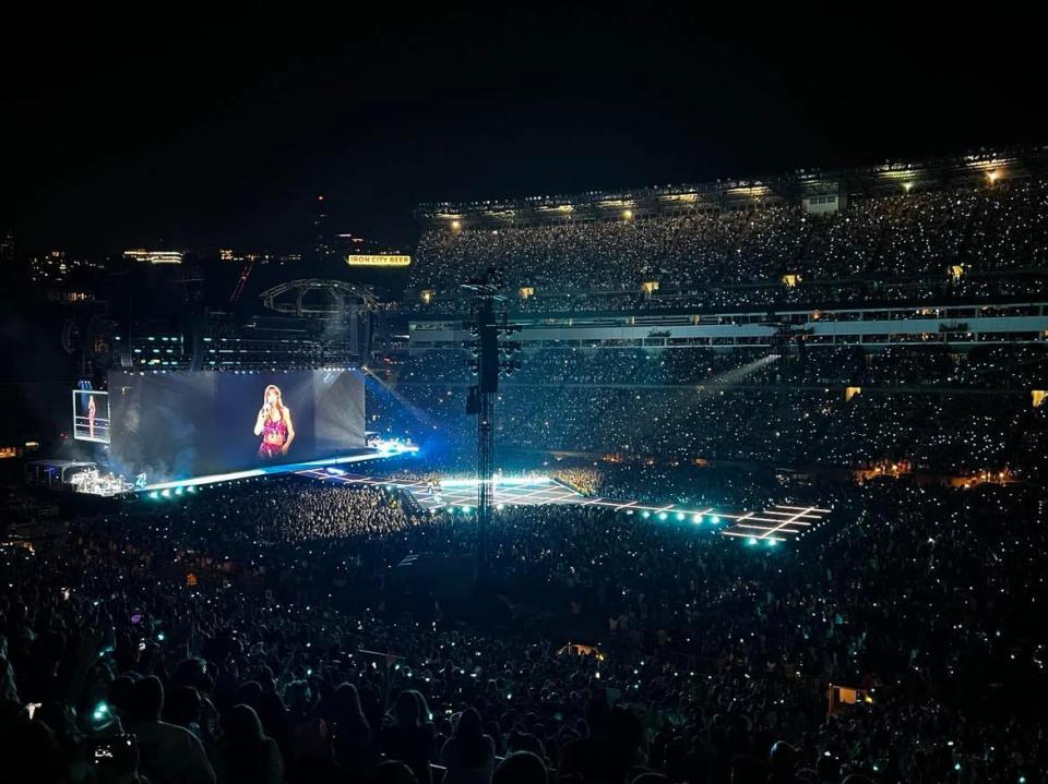 A record 73,117 people watched the Taylor Swift concert on June 17 at Acrisure Stadium in Pittsburgh. The pop icon's only Ohio concerts will be on June 30 and July 1 at Paycor Stadium in Cincinnati.