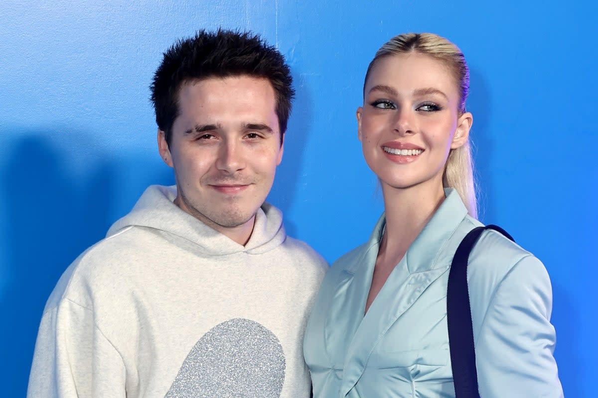 Brooklyn Beckham and wife Nicola Peltz (Getty Images,)