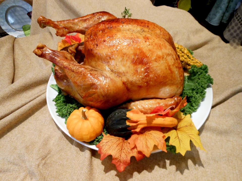A roasted turkey from a few years back at The Casual Gourmet where owner Olive Chase sells scores each year.