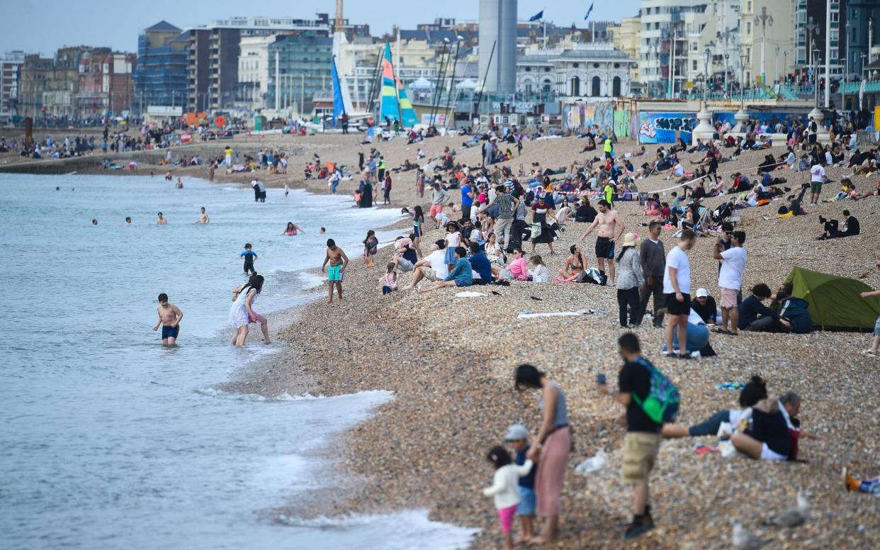 Overnight stays in seaside resorts such as Brighton will not be able to take place over the Easter break - Kirsty O'Connor/PA