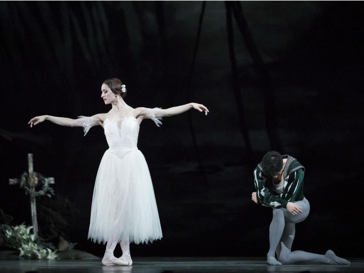 Marianela Nuñez as Giselle and Federico Bonelli as Albrecht in 'Giselle' at the Royal Opera House: ROH/ Helen Maybanks