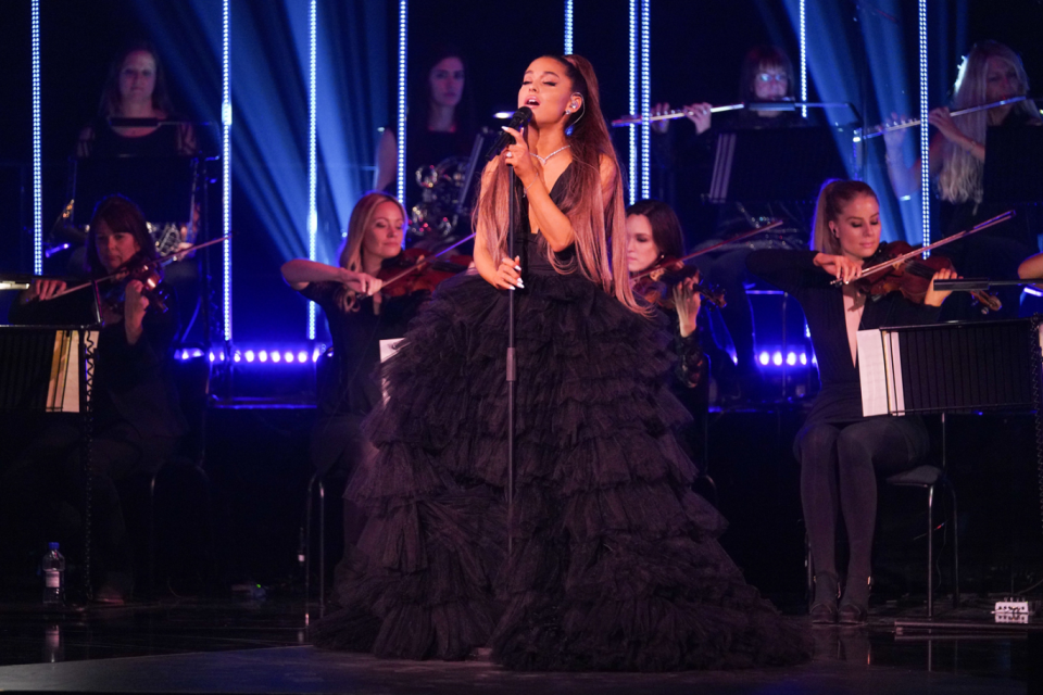 Opening up: Ariana Grande spoke about her anxiety on her BBC special (BBC / Kieran McCarron)