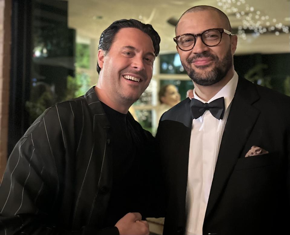 Jack Huston and Cord Jefferson. Photo: Baz Bamigboye/<em>Deadline.</em>