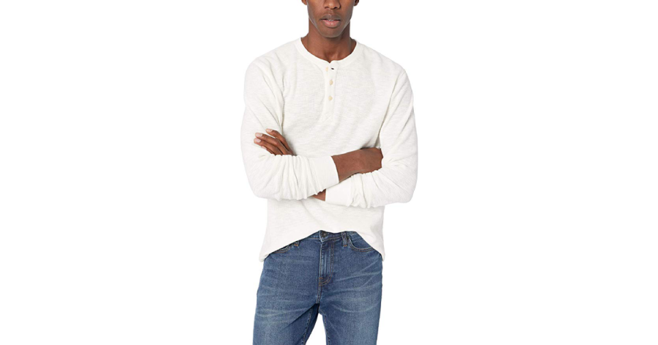For those about to rock a fitted henley, we salute you.(Credit: Amazon)