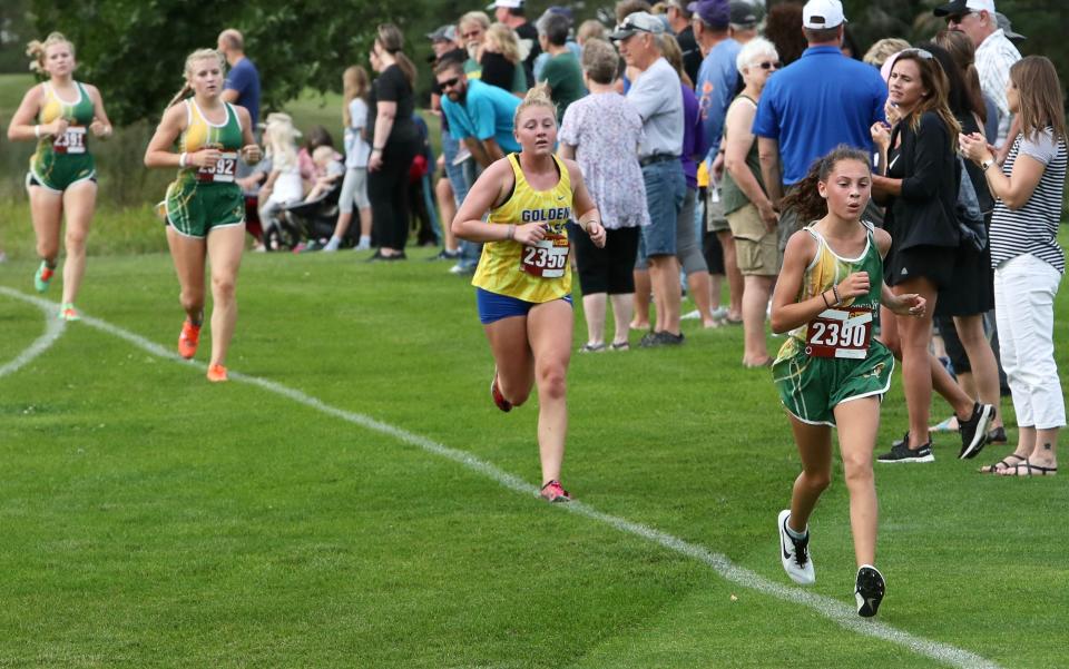 Addison Cassidy was Aberdeen Roncalli's top finisher at the Salmi/Sahli Invitational cross-country meet Thursday at Lee Park. She finished 16th in a time of 22:41.45.