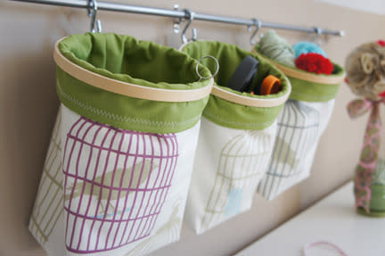 Embroidery Hoop Fabric Bins