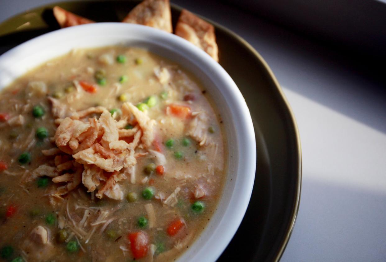 Thanksgiving leftovers: Turkey Pot Pie Soup