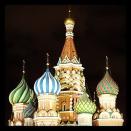 St. Basil's Cathedral at night. (#NickInEurope)