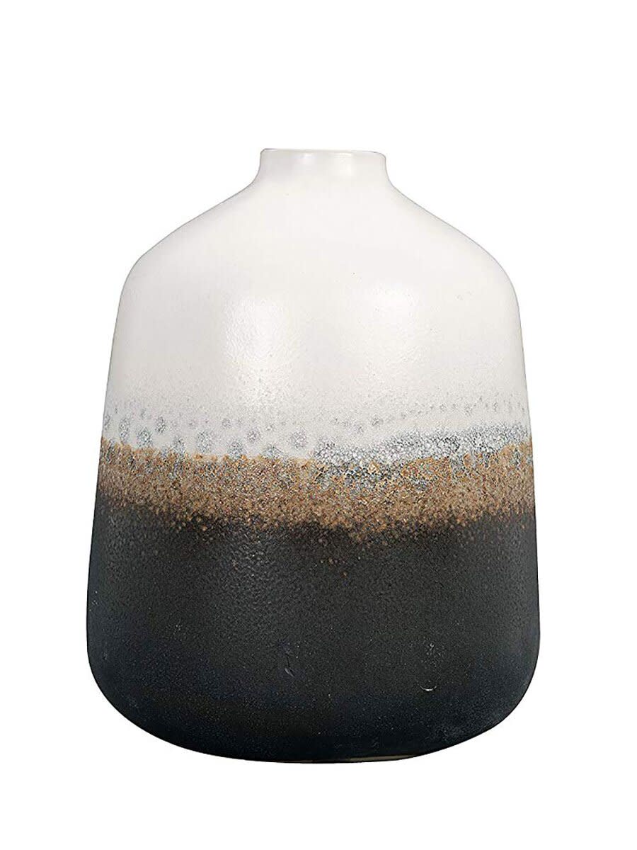 Black and White Bloomingville Ceramic Vase