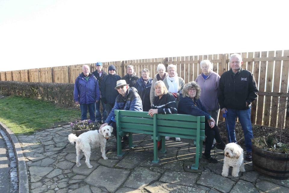 Villagers were shocked when a large wooden fence was erected on the border of the proposed development site. (Reach)