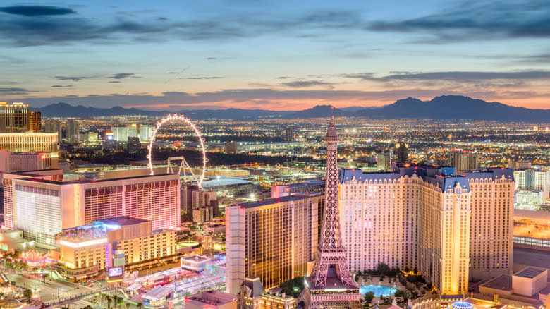 Vegas at dusk