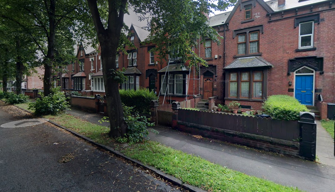 The body of a man was found on the roof of this house in the Chapeltown area of Leeds on Sunday (Google Streetview)