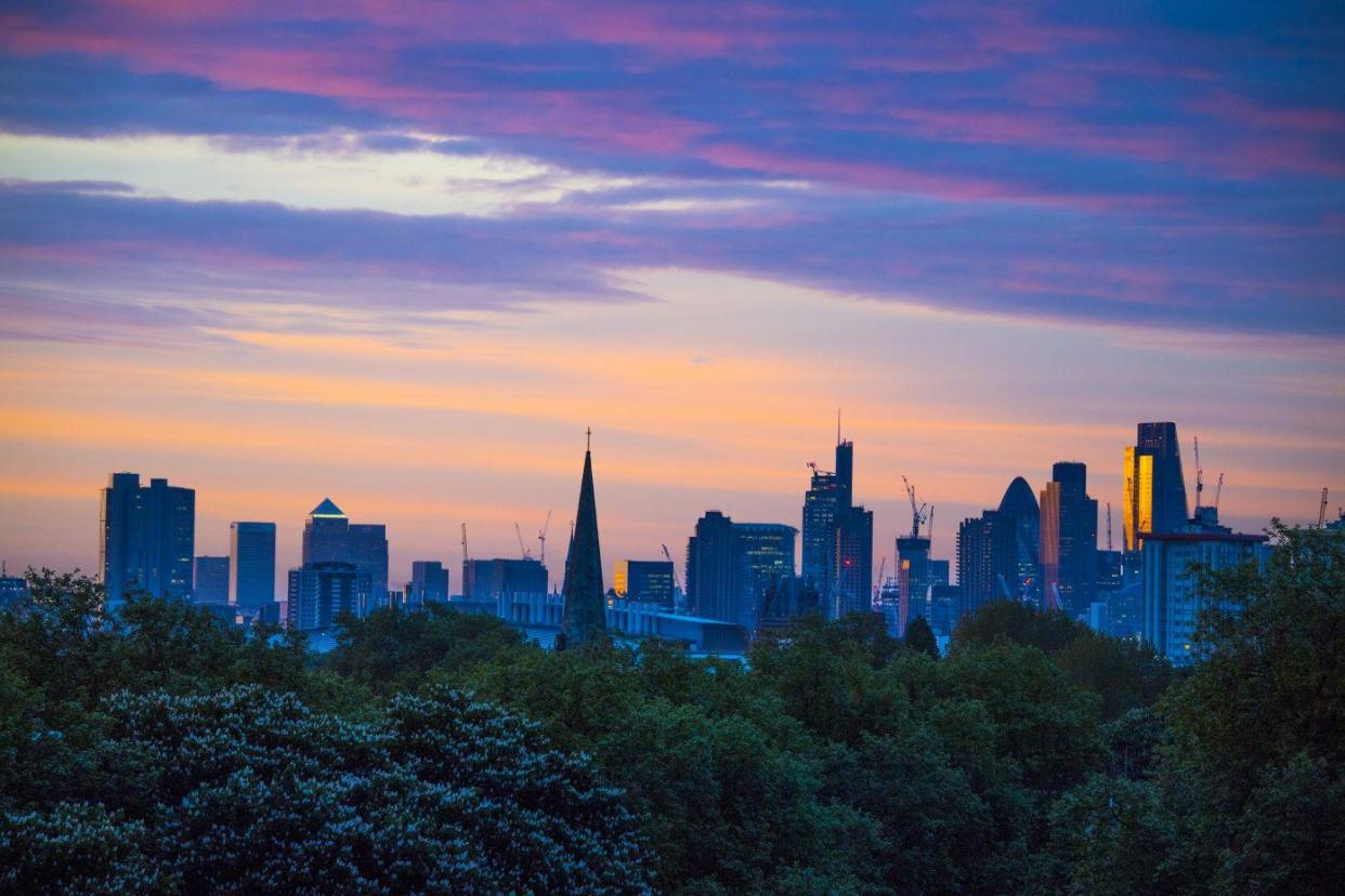 Sunrise over the City from Primrose Hill