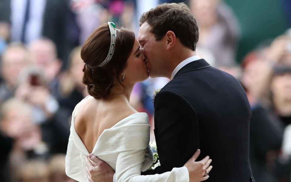 President Trump congratulate Princess Eugenie but stayed silent following the wedding of Prince Harry and Meghan Markle  - Getty Images Europe