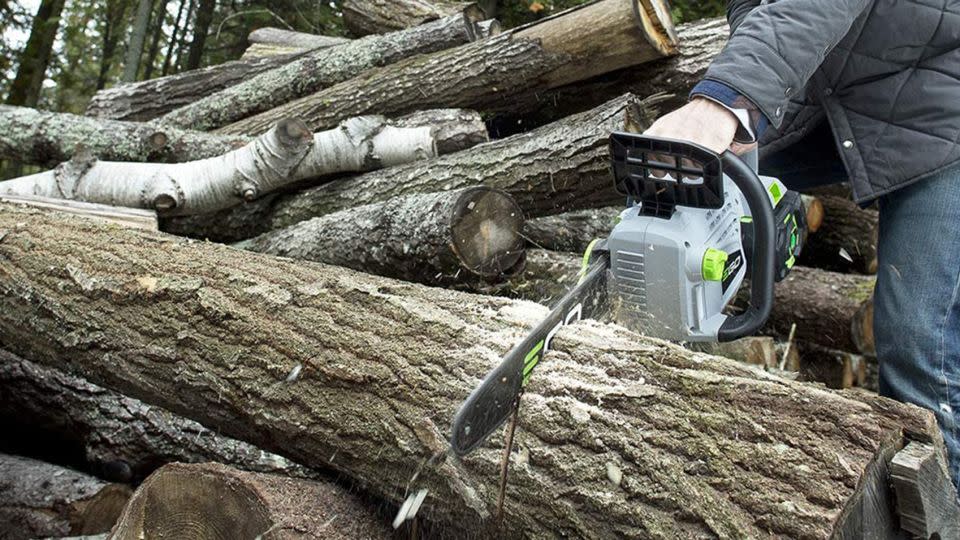 EGO Power+ 56-Volt Lithium-Ion Cordless Chainsaw - Amazon