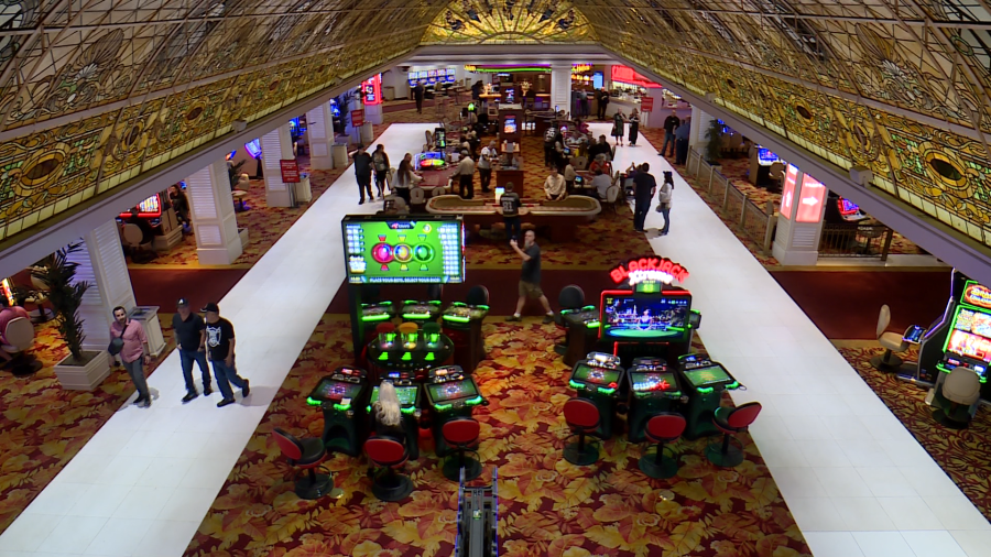 <em>Over the casino floor inside Tropicana Las Vegas. (KLAS)</em>