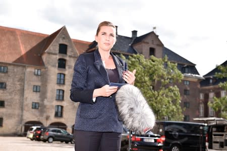 Denmark's Prime Minister Mette Frederiksen addresses the media regarding U.S. President Donald Trump's cancellation of his visit to Denmark, in Copenhagen