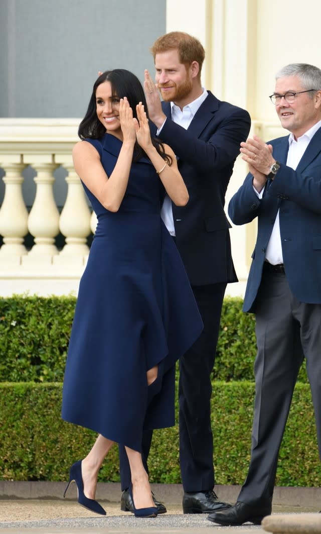 The Duchess of Sussex wasn’t afraid to get in the game in Melbourne, Australia.