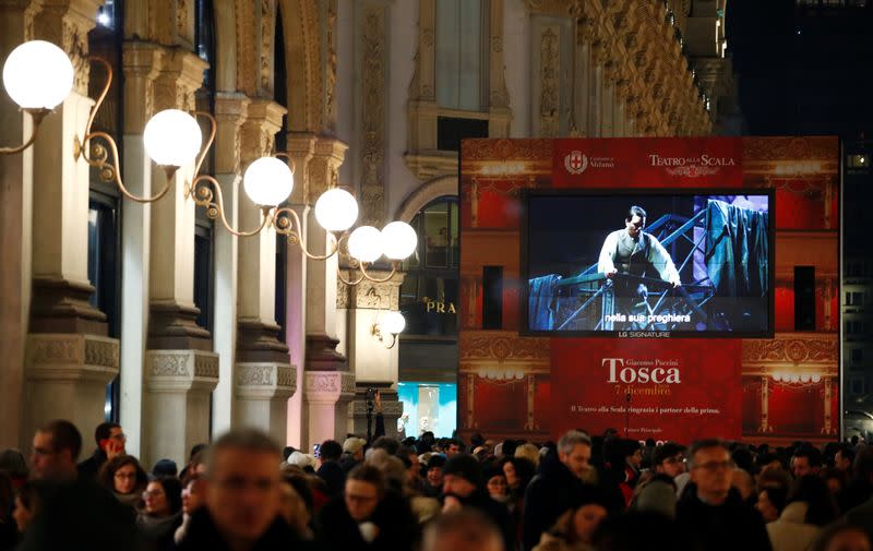 Season opening of La Scala theatre in Milan