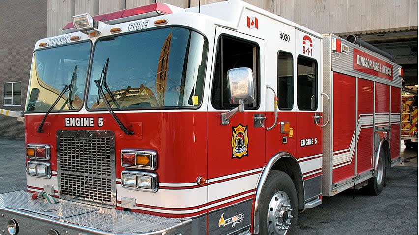 A Windsor Fire and Rescue truck in a 2020 file photo.  (CBC - image credit)