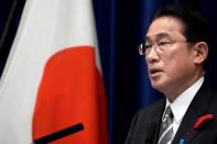 FILE PHOTO: Japan's PM Kishida speaks during news conference in Tokyo