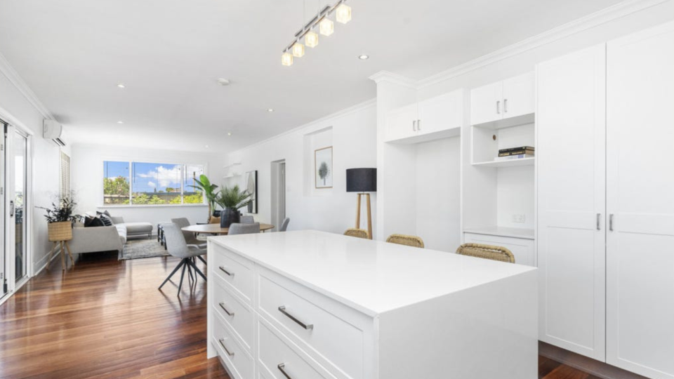 Kitchen of the home at 448 Cambridge Street, Floreat which sold at auction to a surprise bidder.