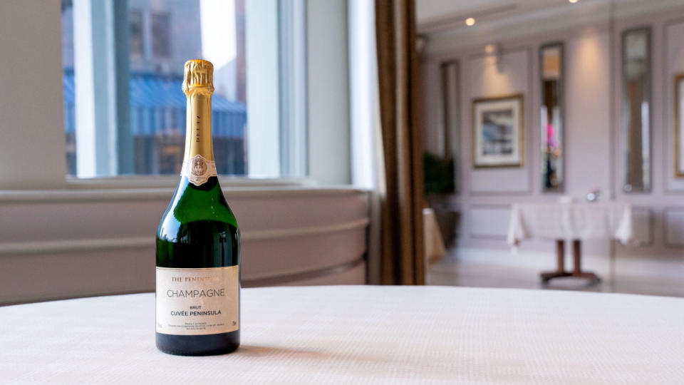 <p>The Peninsula x Champagne Deutz private label Non-Vintage Champagne</p><p>Courtesy of The Peninsula Hong Kong</p>