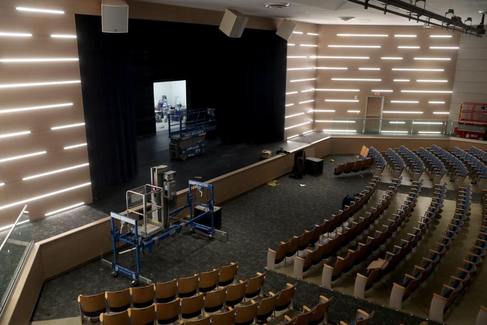 In addition to being ADA-compliant, the auditorium has a new stage floor and sound system and light-emitting diode lighting.