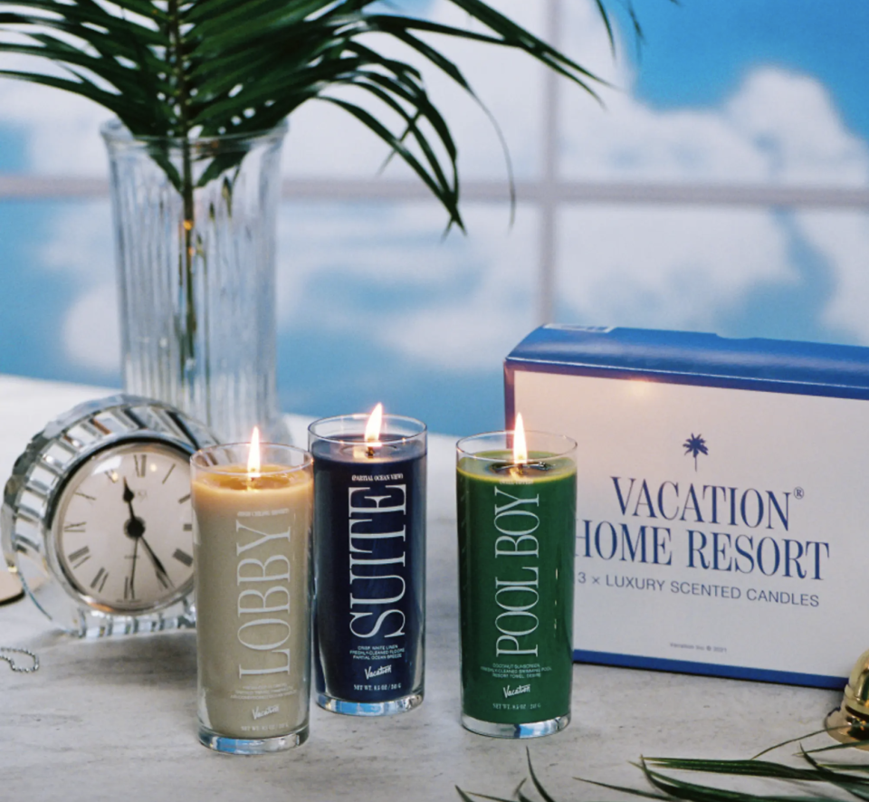 Vacation Home Resort Three Candle Set