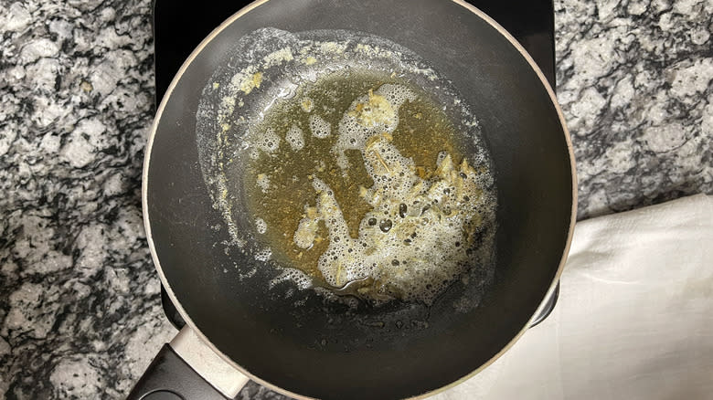 melted butter with sage leaves