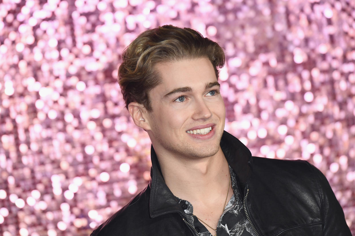 AJ Pritchard attends the World Premiere of 'Bohemian Rhapsody' at SSE Arena Wembley on October 23, 2018 in London, England.  (Photo by Jeff Spicer/Jeff Spicer/Getty Images for Twentieth Century Fox )