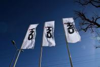 FILE PHOTO: Flags at truck and tractor maker CNH Industrial NV's building in Turin, Italy