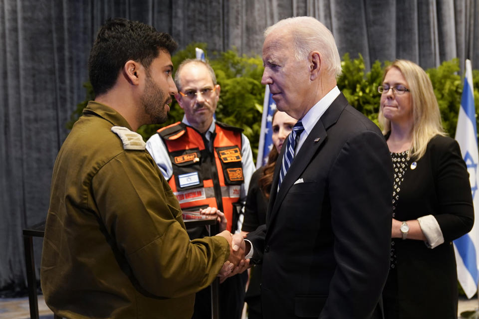 President Biden meets with victims’ relatives and first responders who were directly affected by the Hamas attacks. 