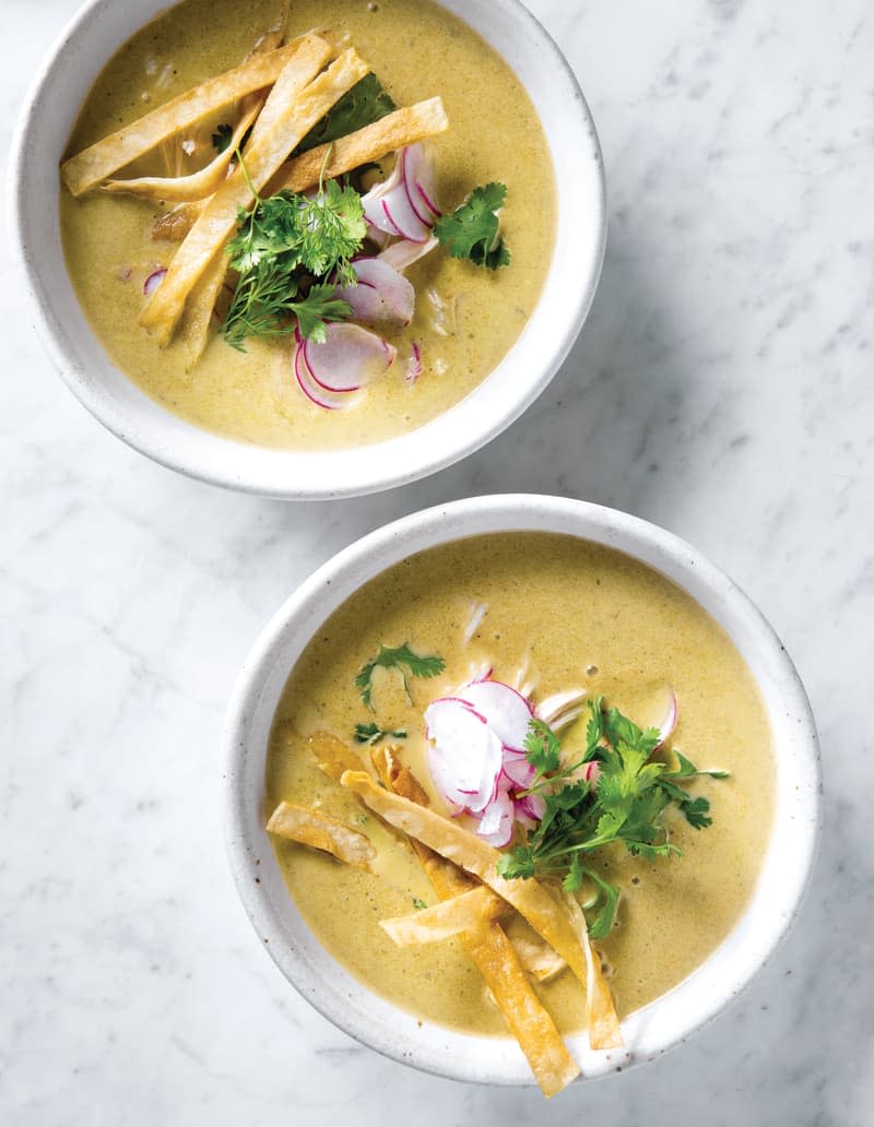 Creamy Chicken Poblano Soup