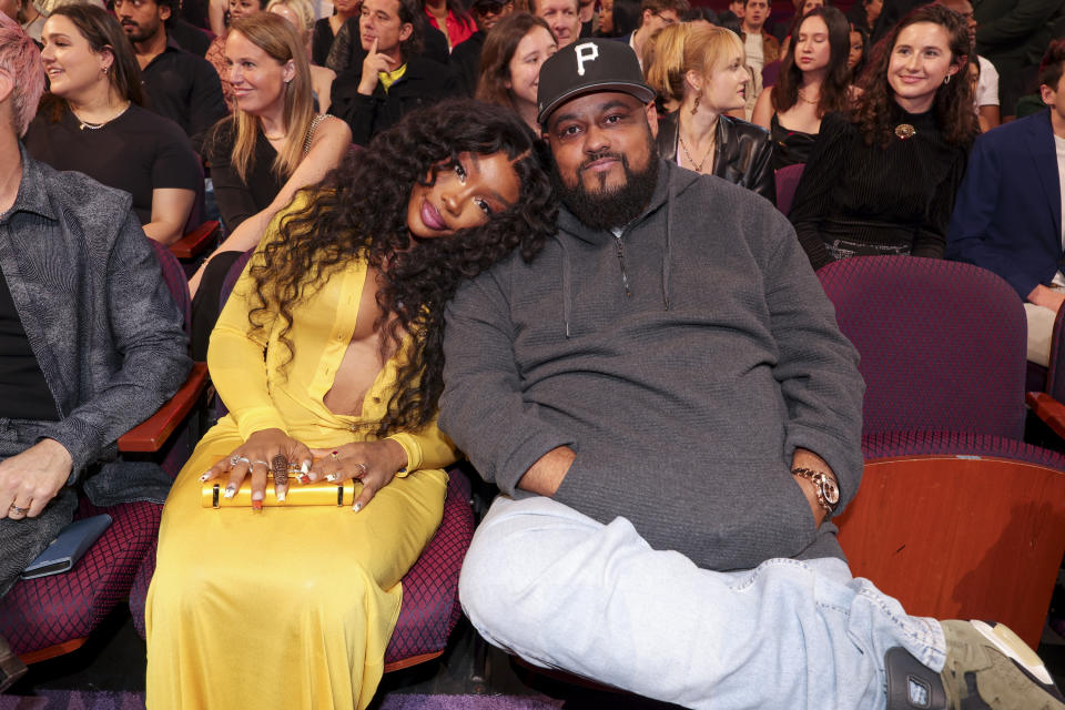 SZA and Punch at the 2024 iHeartRadio Music Awards held at the Dolby Theatre on April 1, 2024 in Los Angeles, California.