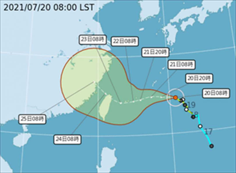   烟花影響降低，考選部宣布今起9項國考如期舉行。（圖／中央氣象局）