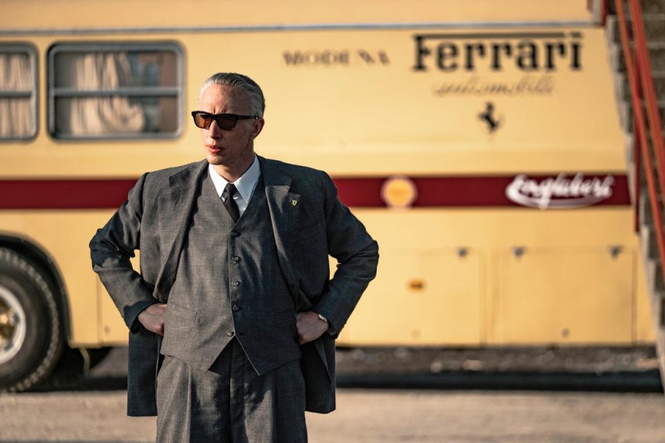 Driver plays Italian race car driver Enzo Ferrari in the new Michael Mann biopic (Neon)