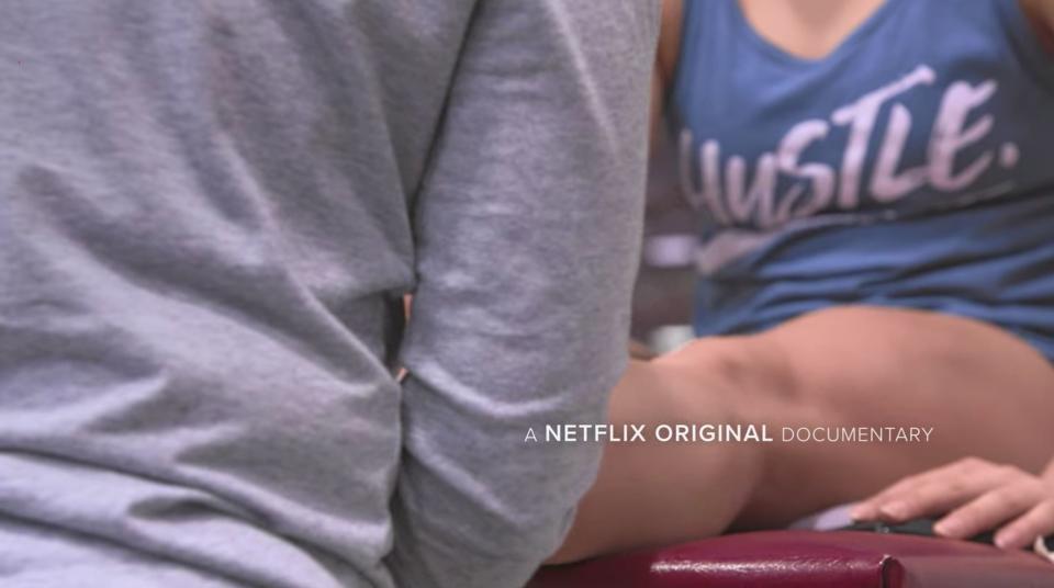 The opening scene of "Athlete A." (Photo: Netflix/"Athlete A")