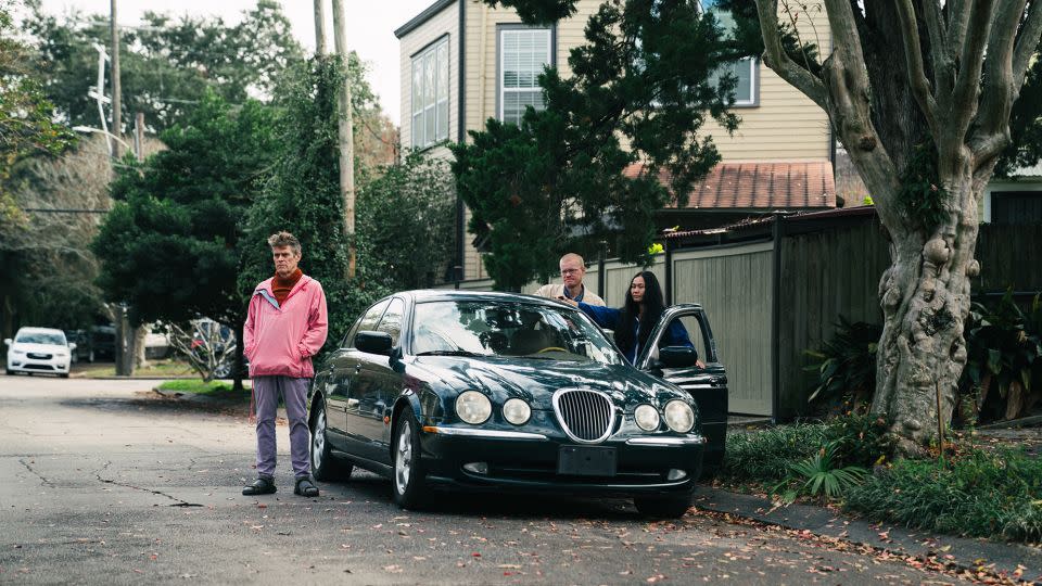 (From left): Willem Dafoe, Jesse Plemmons and Hong Chau in Kinds of Kindness. - Atsushi Nishijima/Searchlight Pictures