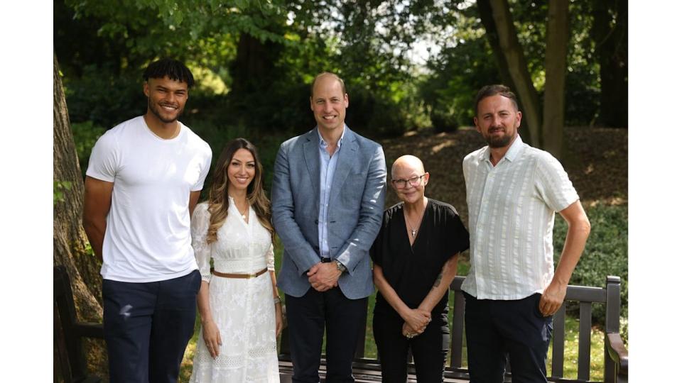 William with Tyrone Mings, Sabrina Cohen-Hatton, Gail Porter and David Duke in June 2023