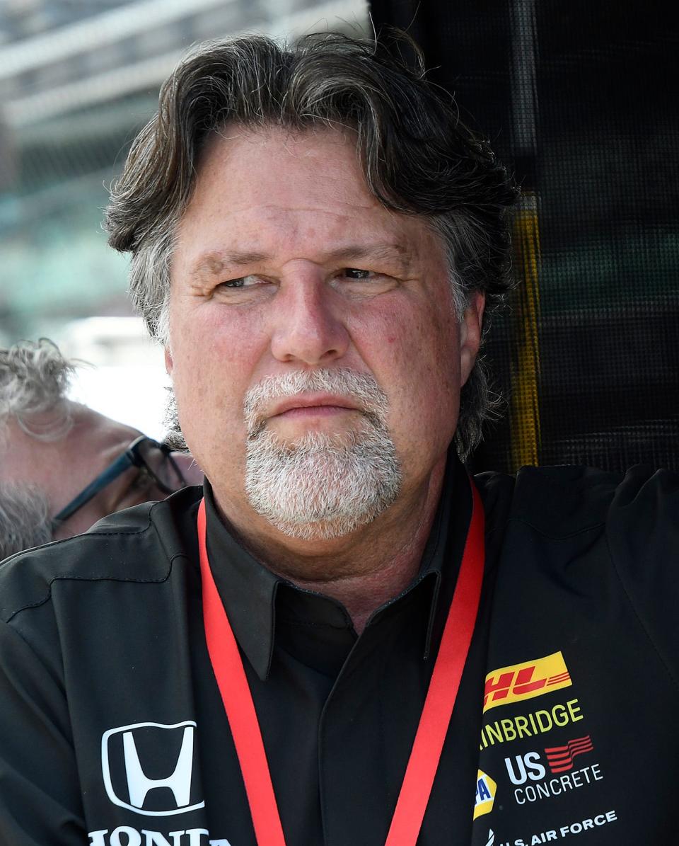Team owner Michael Andretti during Fast Friday practice for the Indianapolis 500 at the Indianapolis Motor Speedway on Friday, May 17, 2019.