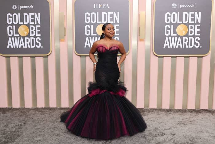 Quinta Brunson attends the 80th Annual Golden Globe Awards