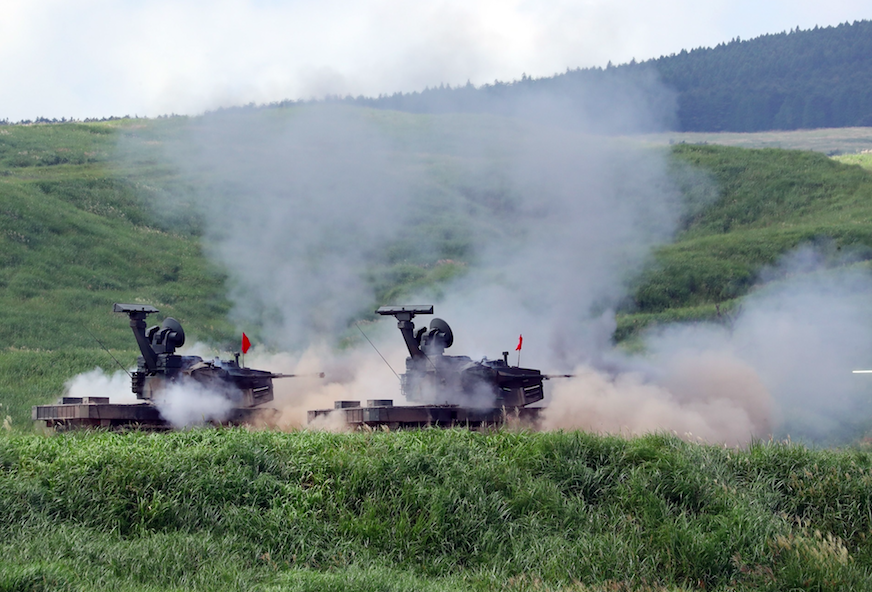 <em>Musicians were executed using anti aircraft guns, similar to these (Rex/stock photo)</em>