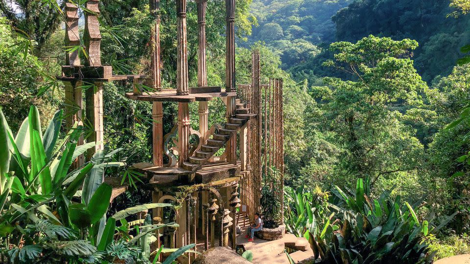 Las Pozas is a surrealistic garden tucked into the jungle in the city of Xilitla. - fitopardo/Moment RF/Getty Images