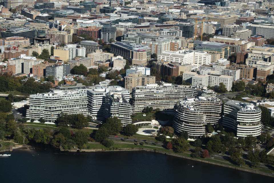 The Watergate complex in Washington DC.