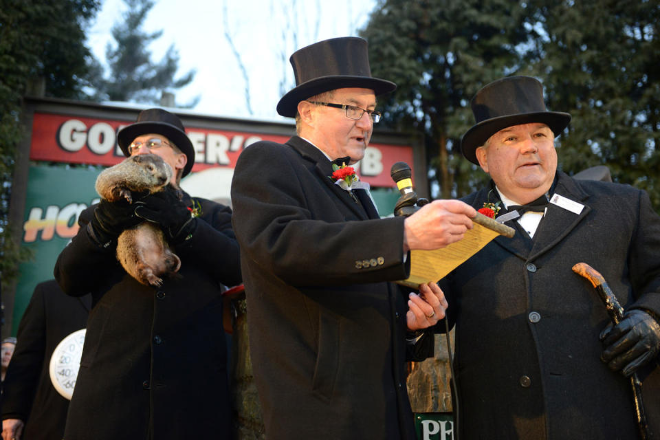 Phil sees his shadow on Groundhog Day